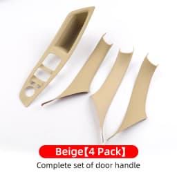 For BMW 5 Series F10 2011-2017 LHD Carbon Fiber Car Door Inner Handle Panel Trim Cover Interior Protector Stickers Accessories