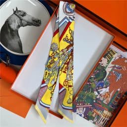 POBING 2025 New Style Binding Handle Hairband Silk Scarf 100% Mulberry Silk Amazon Celebration Twill Silk 5*86CM