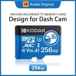 Kodak High Endurance Micro SD Card for Dash Cam FAT32 Memory Card 128/256GB 100MB/s Smooth 4K & Loop Recording Microsd Cards
