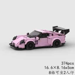 Technical Speed Car MOC City Vehicle Racing Car Rally Building Blocks Bricks Set Retro Ornament Diy Toys For Adults Gifts