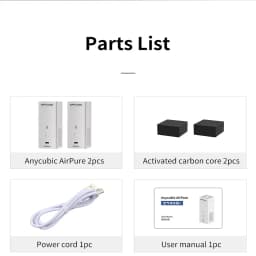 ANYCUBIC 3D Printer Parts Air Purifier 2 Pcs/Lot 3d Printers Accessory for Photon Series Photon LCD 3D Printers