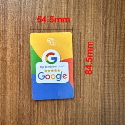 NFC 215 Programmable Google Review Acrylic Stickers Card NFC Station Table 13.56Mhz Waterproof NFC Stand Google Review Card