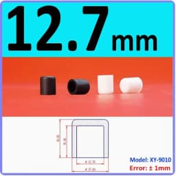 White Silicone Rubber Round End Cap Dust Seal Blanking End Stopper Protection Cover For Pipe Tube Furniture Pads 3mm-68.5mm