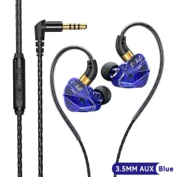HIFI Wired Earphones 3.5MM AUX/Type C Jack 9D Surround With Mic In-Ear Transparent Music Headsets For Samsung Android For iPhone