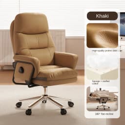 Office computer chair can recline to 180 degrees for lunchtime rest, ergonomic and comfortable for long-term sitting, executive