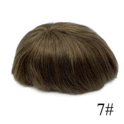 Full French Lace Bleach Knots Hairline Replacement System Toupee - Hair Replacement System for Natural Look Hair Extensions