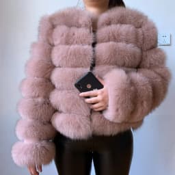 WEFURLENA 2026 New Real Fur Coat Winter Jacket Women natural large wool fox fur coat Street warm long sleeve detachable vest