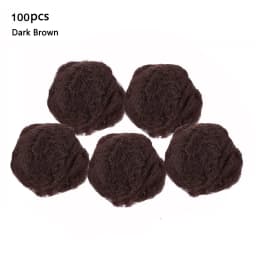 10/100Pcs Durable Nylon Hair Net For Bun Hair Hair Style Tool Black Beige Brown 5Mm Hair Net For Wigs Mesh Hair Styling Hairnets