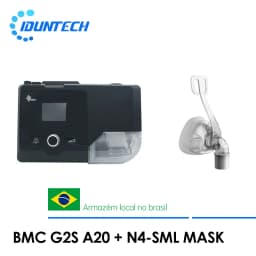 BMC G2S A20 Auto CPAP Machine Portable With Respirator Breathing Mask Tube Heated Humidifier Travel for Sleep Apnea Anit Snoring