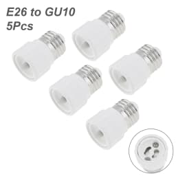 5pcs G24 G23 GU24 GU10 B22 to E26 E27 Lamp Base E26 E17 E12 to E14 Lamp Holder Converter Socket Adapter For LED Corn Bulbs Light