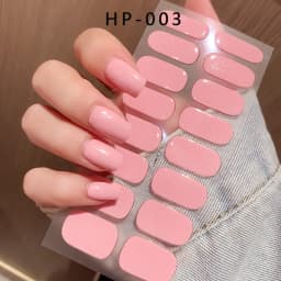 Semi Cured Wraps Fast Gel Nail Sticker Soild Nail Gel Wraps Adhesive Full Cover Gel Nail Decal UV Lamp Cured Manicure Decoration