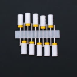 10pcs Ceramic Nail Drill Bits Set Milling Cutter for Electric Manicure Bit Flame Corn Files Pedicure Machine Polish Accesoires