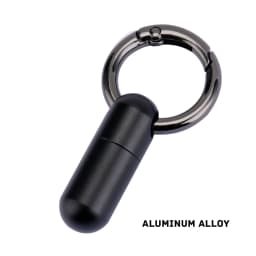 Pure Titanium Waterproof Bunker Portable Small Pill Box Sealed Waterproof Keyring Mini Carry-on First Aid Pill Bottle Three Colo