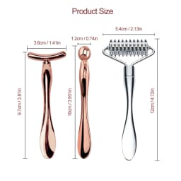Face Eye Massage Roller Stick Eye Cream Applicator for Anti Wrinkle Dark Circles Facial Lifting Mixing Spatulas Scoop Mini Spoon
