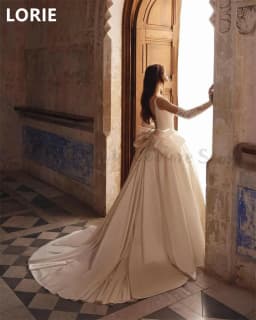 LORIE A-line Spaghetti Strap Wedding Dress Backless Big Beautiful Bow Bridal Gowns Elegant Princess Wedding Gown Customized 2025