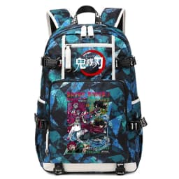 Demon Slayer Anime School Bag Large Capacity Lightweight Student Backpack for Kids Boys Girls Daily Use