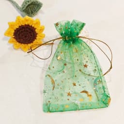 25/50/100pcs Moon Star Organza Gift Bags Multicolor Mesh Pouches for Christmas Wedding Party Candy Gift Packing Bags Wholesale