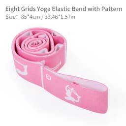 Yoga Stretching Straps with 8/10/12 Loops for dnace, Physical Therapy, Elastic Stretch Bands for Pilates, Gymnastics, Ballet