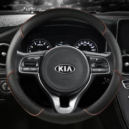 Pu Leather Car Steering Wheel Cover 38cm For Kia Rio 2 3 4 X Line Kombi Sedan K2 K3 K4 K5 KX1 KX3 KX5 Sportage Auto Accessories