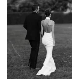 Rebecca Customized Halter Neck Plain Fabric Prom Dress Mermaid vestidos de noche Floor-Length Sleeveless Evening Dresses 2026