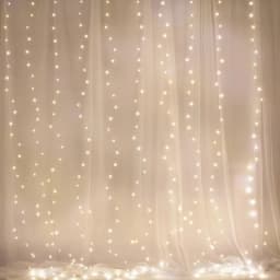LED Curtain Lights USB Powered with Remote Control Holiday Christmas Decorations for Home Wedding Birthday Bedroom Party Lights