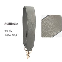 58cm Leather Bag Strap Handle Short Shoulder Belt Gold Buckle for Women Crossbody Handbag Replacement Strap Accessory 3.8cm Wide