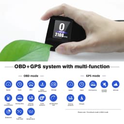 OBD2+GPS HUD P8 Speedometer On-board Computer Head Up Display Car Tachometer RPM Turbo BOOST Oil Pressure RPM Water Temp
