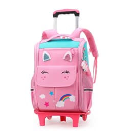 School Bag Student High Capacity Rolling Backpacks Kids Trolley Wheeled Bag Children Backpack Wheels