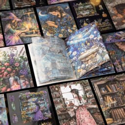 Mr. Paper 20pcs Magic Medicine Cabinet Series Dual-Material Die-Cut Sticker Book DIY Handbook Collage Calendar Notebook Journal