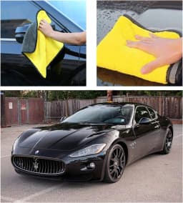 1/3/5/6/10Pcs Microfibre Car Cleaning Towel Car Wash Microfiber Cloths 400GSM for Car Care Washing Dusting and Polishing 30x30cm