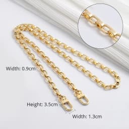 HAVREDELUXE Bag Chain Three-in-one Transformation Metal Bag Messenger Copper Chain Bag Chain Accessories Single Purchase