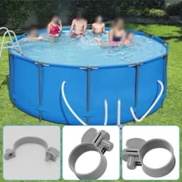 4/10PCS For Intex Pool Hose Clamps Set 1-1/4 Inch Pipe Connection Leak-Proof Plastic Hose Clamps Pool Filter Pump Accessories