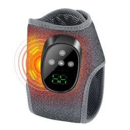4 Modes 4 Levels Intensity Heated Ankle Massager 1800mAh Rechargeable Electric Foot Wrap for Relax Home Use