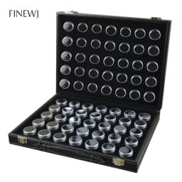 Jewelry Gemstone Holder Container Organizer Loose Diamond Display Storage Carrying Collection Case 70 Grids Gem Pots with Sponge