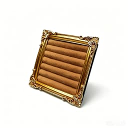 Retro Square Ring Display Stand Jewelry Showcase Tray Wooden Shop Window Decoration Photography Background Props