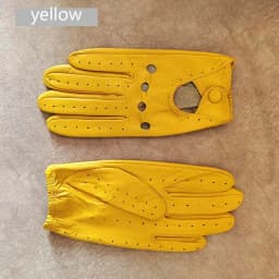 Women's Single-Layer Unlined Thin Driving Leather Gloves Hollow Style Outdoor Cycling Driver Gloves Free Shipping