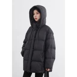 CHIC VEN New Women Down Jacket Solid Loose Casual Hooded Ladies Down Jacket for Woman 90 White Duck Down Coat Autumn Winter 2025