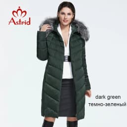 Astrid 2023 Winter new arrival down jacket women with a fur collar loose clothing outerwear quality women winter coat FR-2160