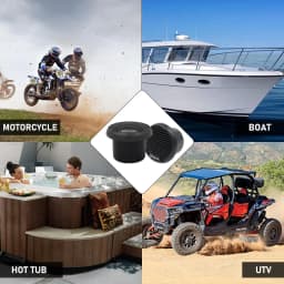 Herdio 3'' 2PCS Waterproof Marine Speakers Full Range Audio Motorcycle Speaker Stereo System With MAX Power 140W For Boat UTV