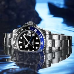 Custom Logo New Men Mechanical Wristwatch Jubilee Stainless NH34 GMT Watch Sapphire Glass Men Watches hombre