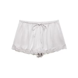 KONDALA Women Basic Lace Hem Satin Shorts Elastic Waist Shorts 2026 Spring Summer Fashion Chic Beach Holiday Casual Lady Shorts