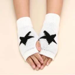 Knitted Half Finger Gloves Women's Warm Soft Winter Mittens for Girl Guantes Y2K Sleeve Girls Lolita Goth Fingerless Gloves