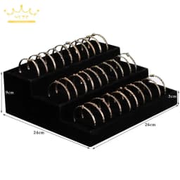 Jewelry Organizer Ring Watch Display Tray Bracelet Display Watch Pillow Decoration 3Layers Jewrlry Display Stand Watch Pallet