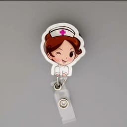 Cute Credit Card Clip Cartoon High Quality Retractable Hospital Nurse Badge Holder Reel Cute Cartoon ID Card Holder Keychains