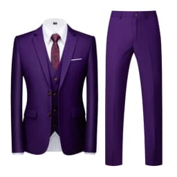 16 Colors ( Jacket + Vest + Pants ) Men's High Quality Formal Business Slim Fit Mens Suit Best Groom Wedding Tuxedos 3 piece Set