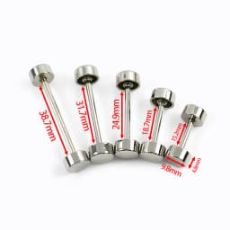 10Pcs Deepeel Detachable Wheel Screw Buckle 15-40mm Metal Barbell Clasp HandBag Strap Handle DIY Luggage Hardware Accessories