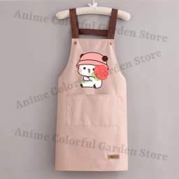 Bubu Dudu Kitchen Waterproof Oil Resistant Apron for Men Women Anime Fashion Aprons Cooking Solid Color Hotel Work Clothes Gifts