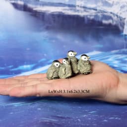 Realistic Plastic Growth Cycle Penguin Figurines Varieties of Penguins Polar Arctic Animal Figures Easter Eggs Cake Toppers Gift