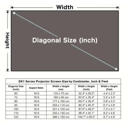 Portable Projector Screen 16:9 Foldable Projection Screens Home Cinema House Indoor Outdoor Theater 4K HD 1080P Anti Light Flat