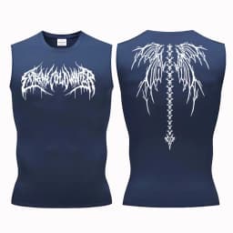 Y2K Compression T Shirt Men Workout Top Summer Sports Tights Running Tank Top Quick Dry Fitness Tank Top Skinny Vest Tight Tank